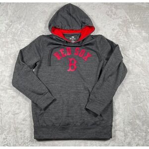 Men's Boston Red Sox Fanatics Gray Hoodie MLB Baseball Pullover Small